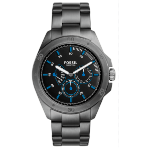 Bracelet de montre Fossil CH3035 Acier inoxydable Gris anthracite 22mm